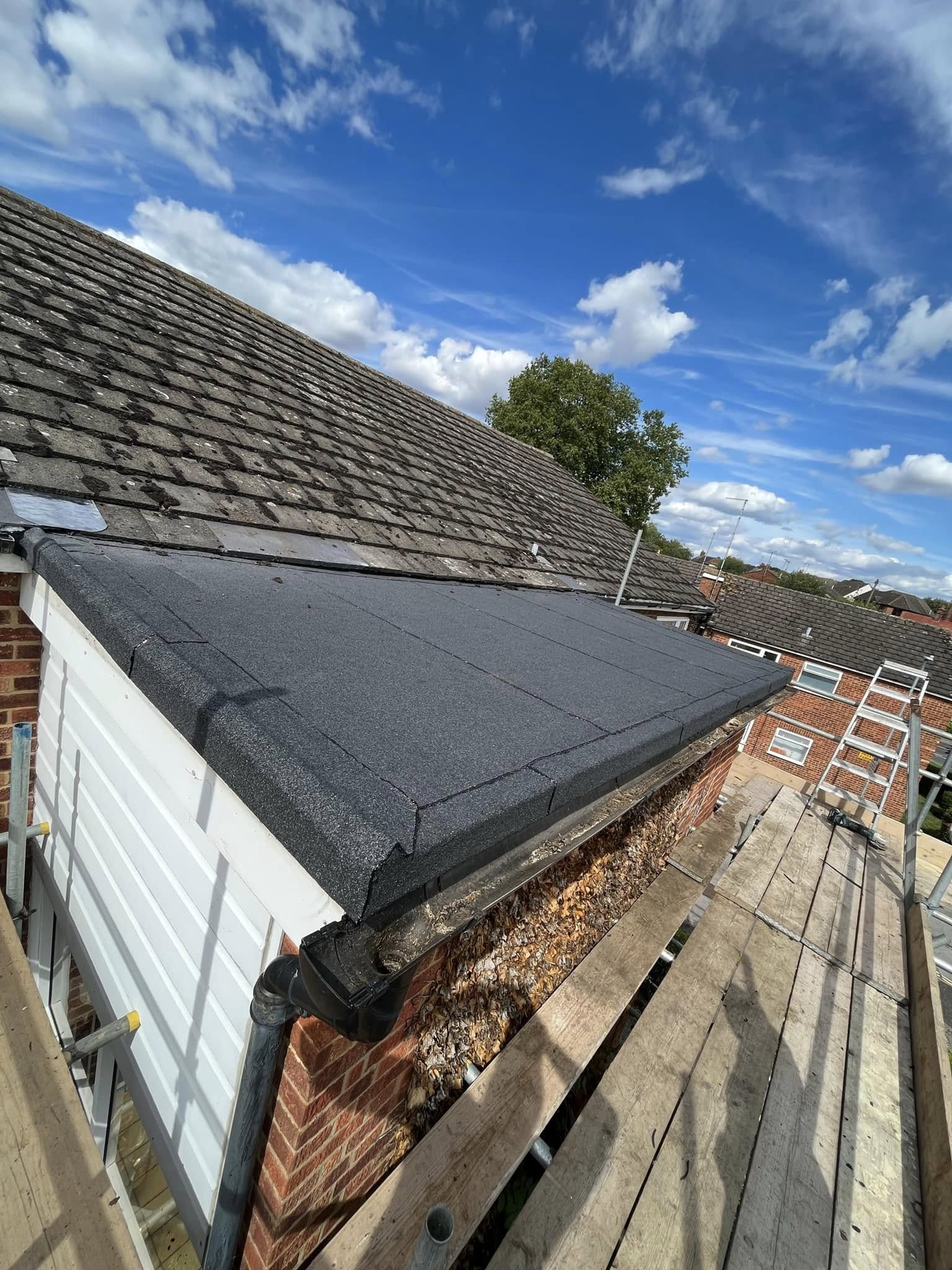 Flat roof after